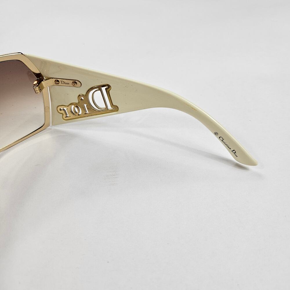 Y2k Dior Sunglasses Gaucho 1 Rimless Sheild Vintage - Picture 7 of 9